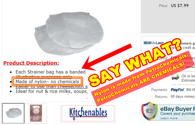 Nut Milk Bags Deceptive and Destructive